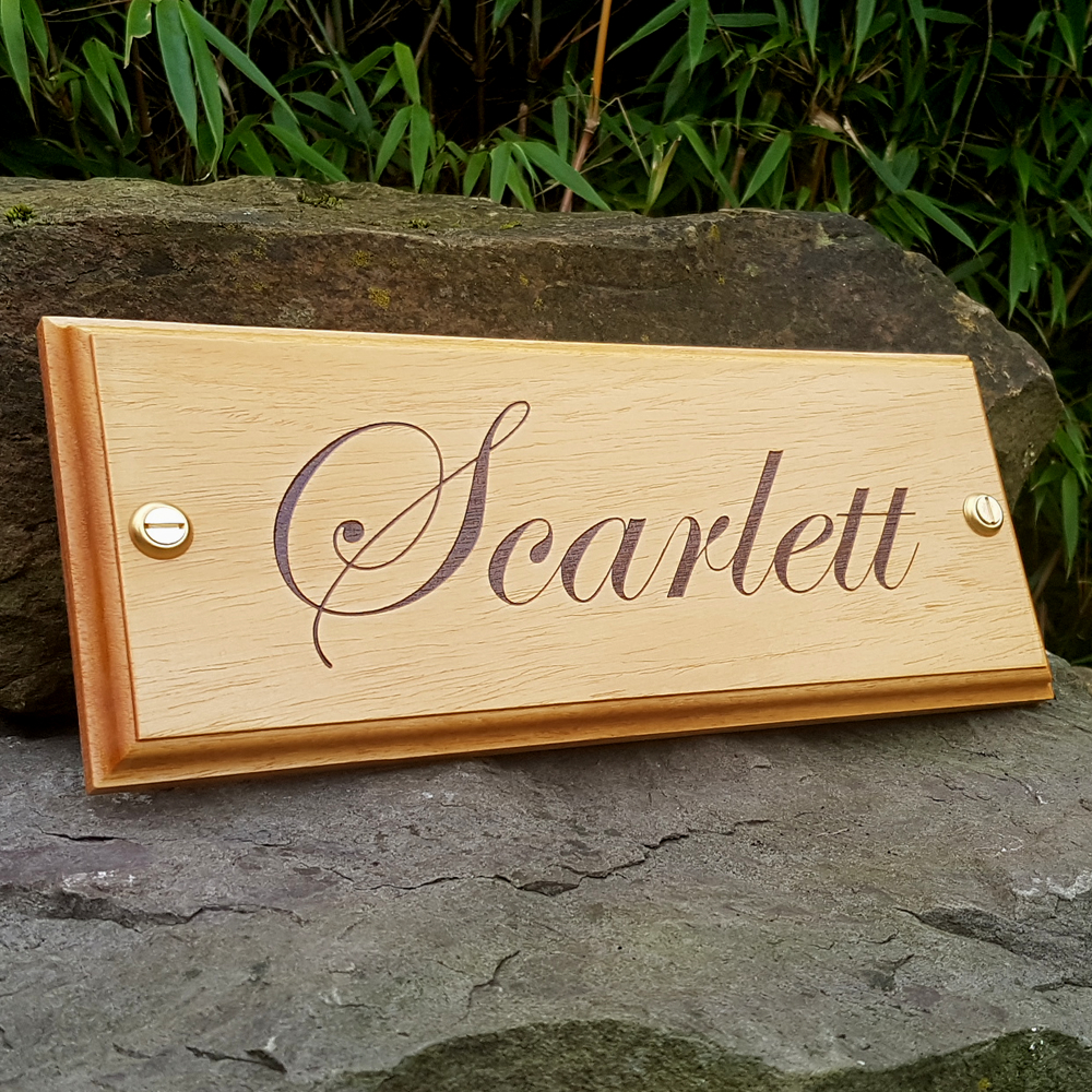 Stable Name Plate - Edwardian Font | Stable Name Plates