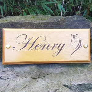 Stable Name Plate - Edwardian & Horse Logo - Image 2