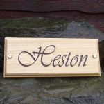 Stable Name Plate Vivaldi Font Front
