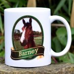 Horse Mug – Green Oval