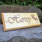Stable Name Plate – Vivaldi  Jumping Horse Side View
